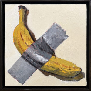Banana Duck Taped to a Wall